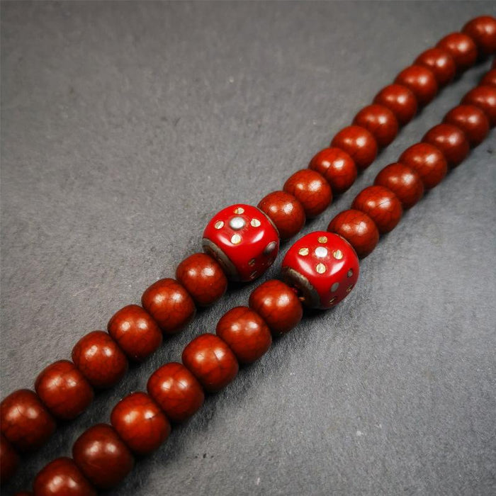 1 Pair of Plastic Dice Beads 0.47" - Tibetan Buddhist art, view 4