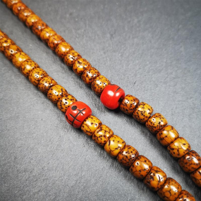 1 Pair of Plastic Skull Beads 0.4" - Tibetan Buddhist art, view 5