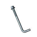1" x 12" Threaded Concrete Anchor L-Bolts (Nuts & Washers Included) - Galvanized
