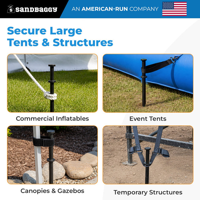 1" x 20" tent stake