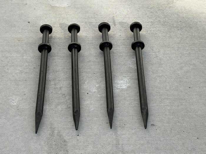 1" x 20" Commercial Grade Steel Tent Stake – Double Headed Spikes