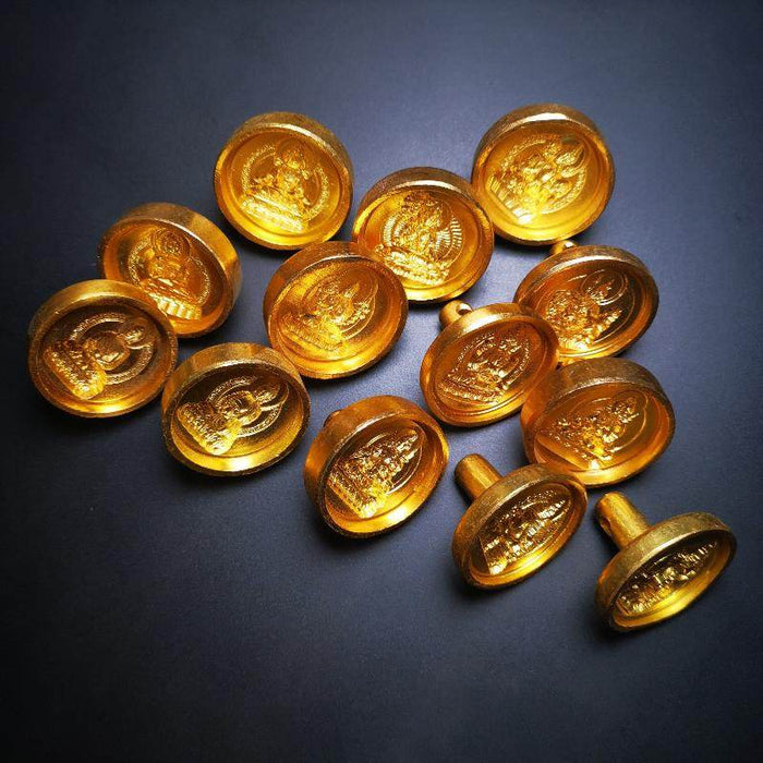 13 Types Small Round Tsa Tsa Mold - Tibetan tsa tsa mold, front view