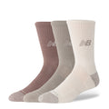 3-pack active cushion crew socks, arid stone, linen and earth shadow (3 pairs)