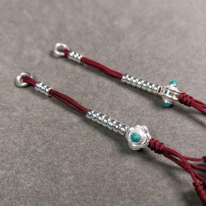 4mm Silver Prayer Bead Counters - Tibetan Buddhist art, view 7