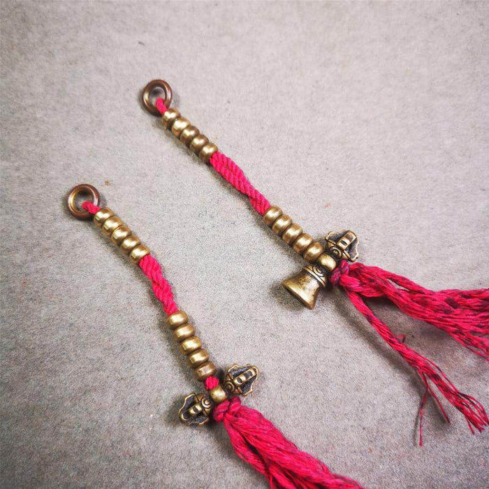 5mm Brass Prayer Bead Counters - Tibetan Buddhist art, view 5