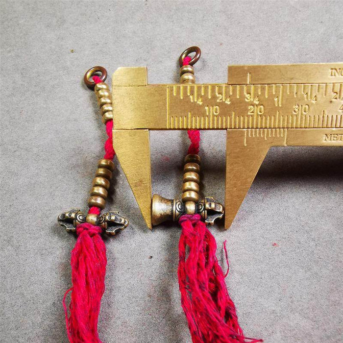 5mm Brass Prayer Bead Counters - Tibetan Buddhist art, view 7