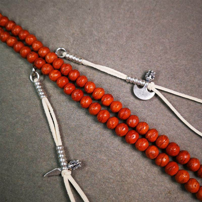 5mm Brass Prayer Bead Counters - Tibetan Buddhist art, view 7