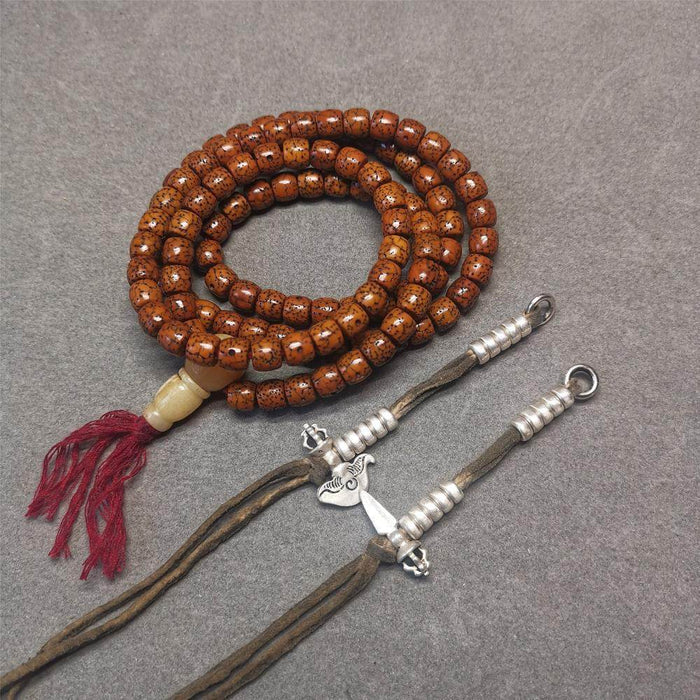 5mm Sterling Silver Prayer Bead Counters - Tibetan Buddhist art, view 4