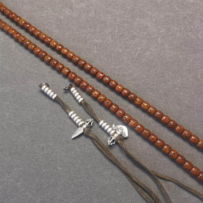 5mm Sterling Silver Prayer Bead Counters - Tibetan Buddhist art, view 5