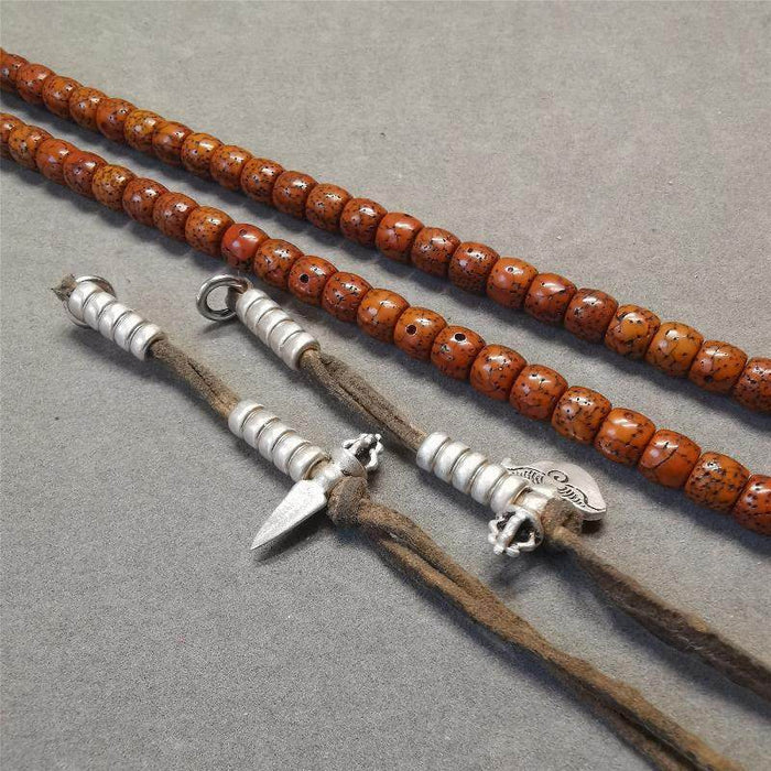 5mm Sterling Silver Prayer Bead Counters - Tibetan Buddhist art, view 6