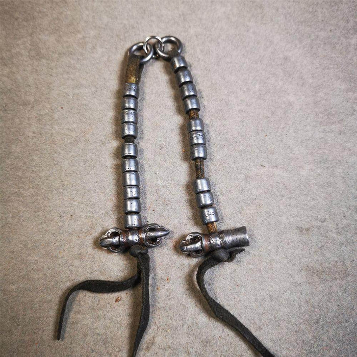 6mm Cold Iron Prayer Bead Counters - Tibetan Buddhist art, view 5