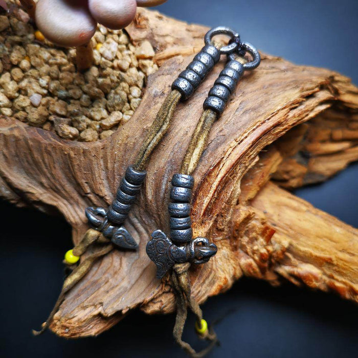 6mm Cold Iron Prayer Bead Counters - Tibetan Buddhist art, view 7