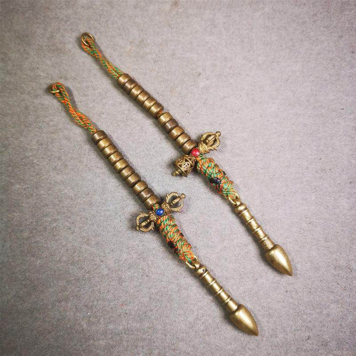 7mm Brass Prayer Bead Counters - Tibetan Buddhist art, view 4