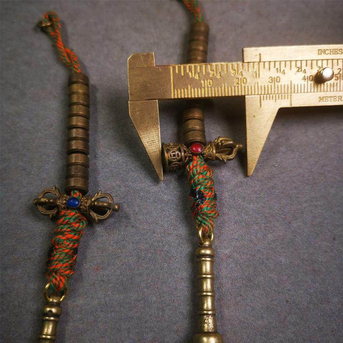 7mm Brass Prayer Bead Counters - Tibetan Buddhist art, view 6