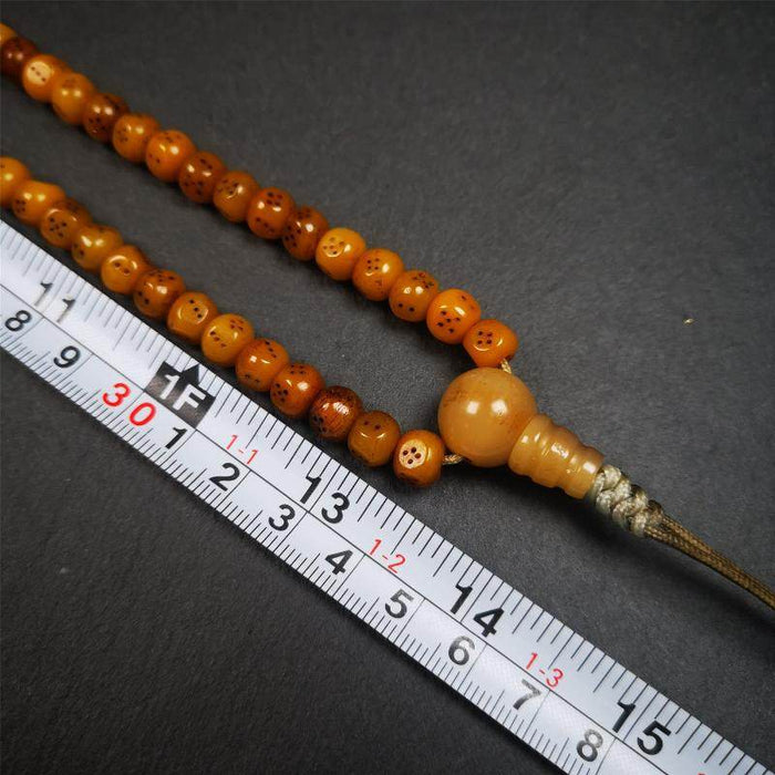 7mm Yak Bone Dice Mala,68cm - Tibetan Buddhist mala beads, view 7