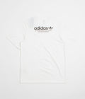 Adidas 4.0 Logo T-Shirt in White and Black / Black