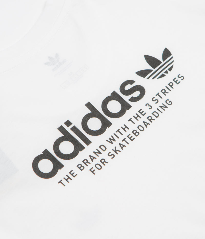 Adidas 4.0 Logo T-Shirt in White and Black / Black