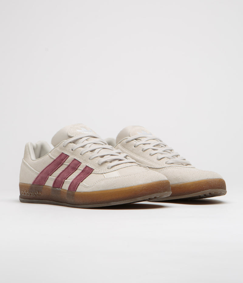 Adidas Aloha Super Shoes in Alumina and Shadow Red / Gum5