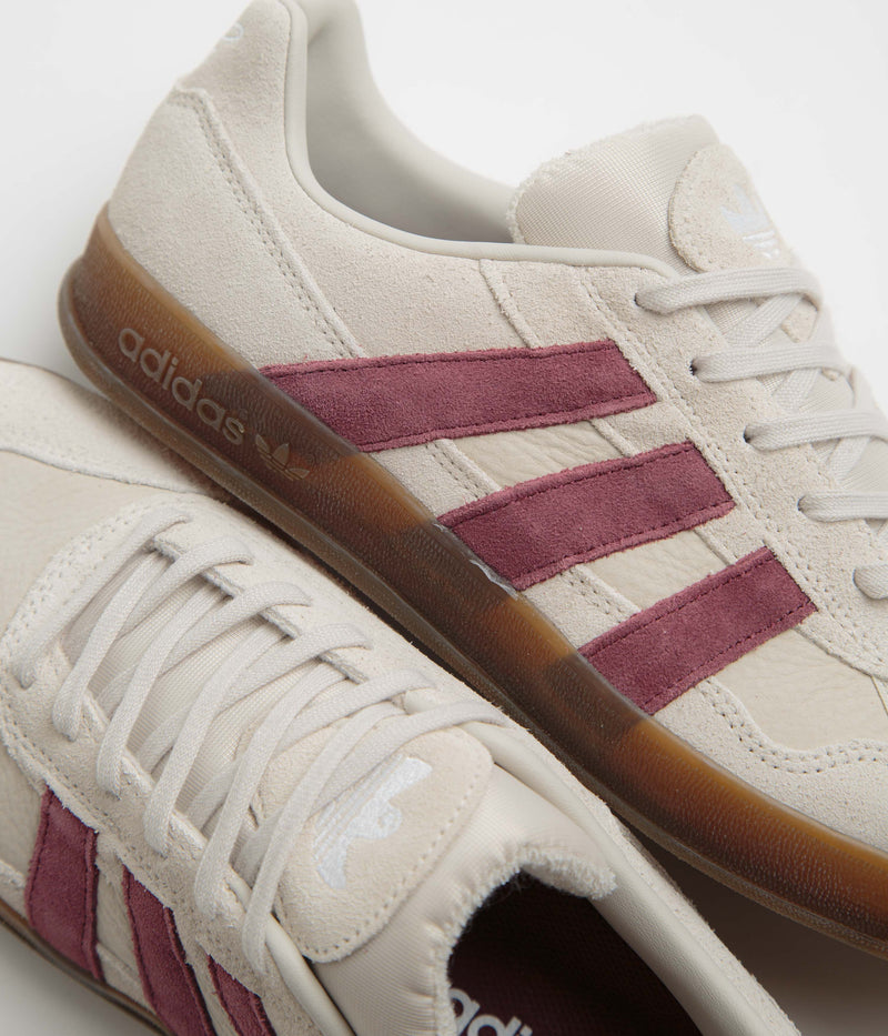 Adidas Aloha Super Shoes in Alumina and Shadow Red / Gum5