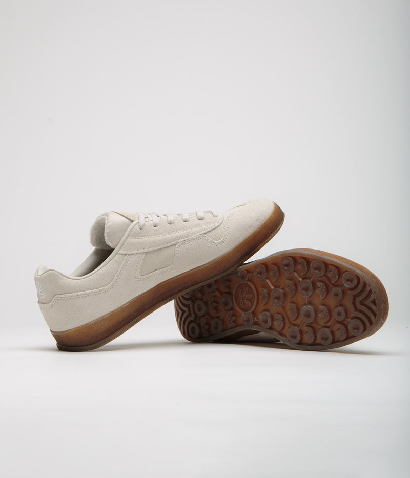 Adidas Aloha Super Shoes in Alumina and Shadow Red / Gum5