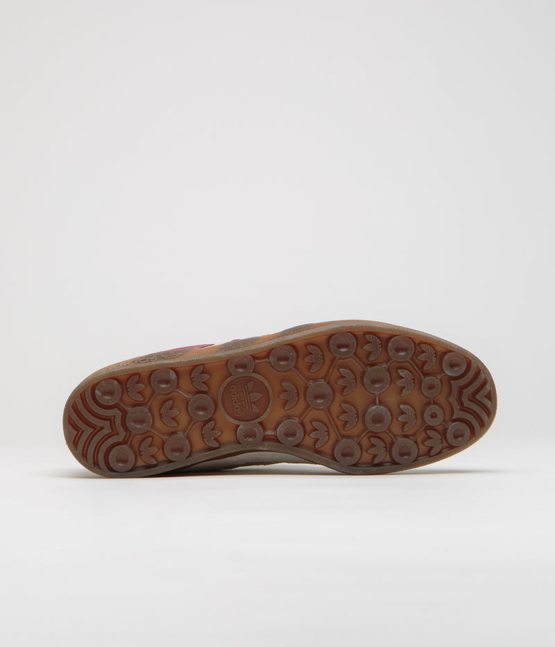 Adidas Aloha Super Shoes in Alumina and Shadow Red / Gum5