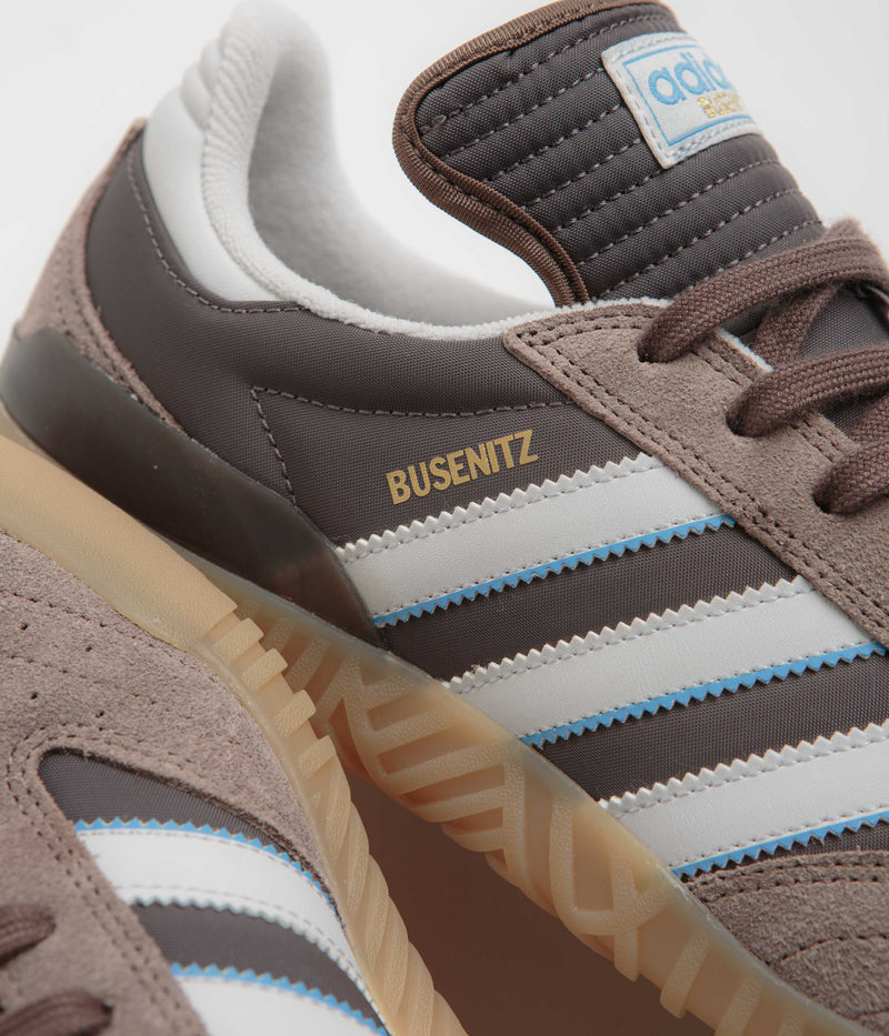 Adidas Busenitz Indoor Super Shoes in Earth Strata and Crystal White / Charcoal