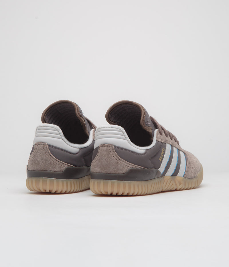 Adidas Busenitz Indoor Super Shoes in Earth Strata and Crystal White / Charcoal