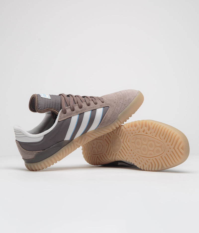 Adidas Busenitz Indoor Super Shoes in Earth Strata and Crystal White / Charcoal