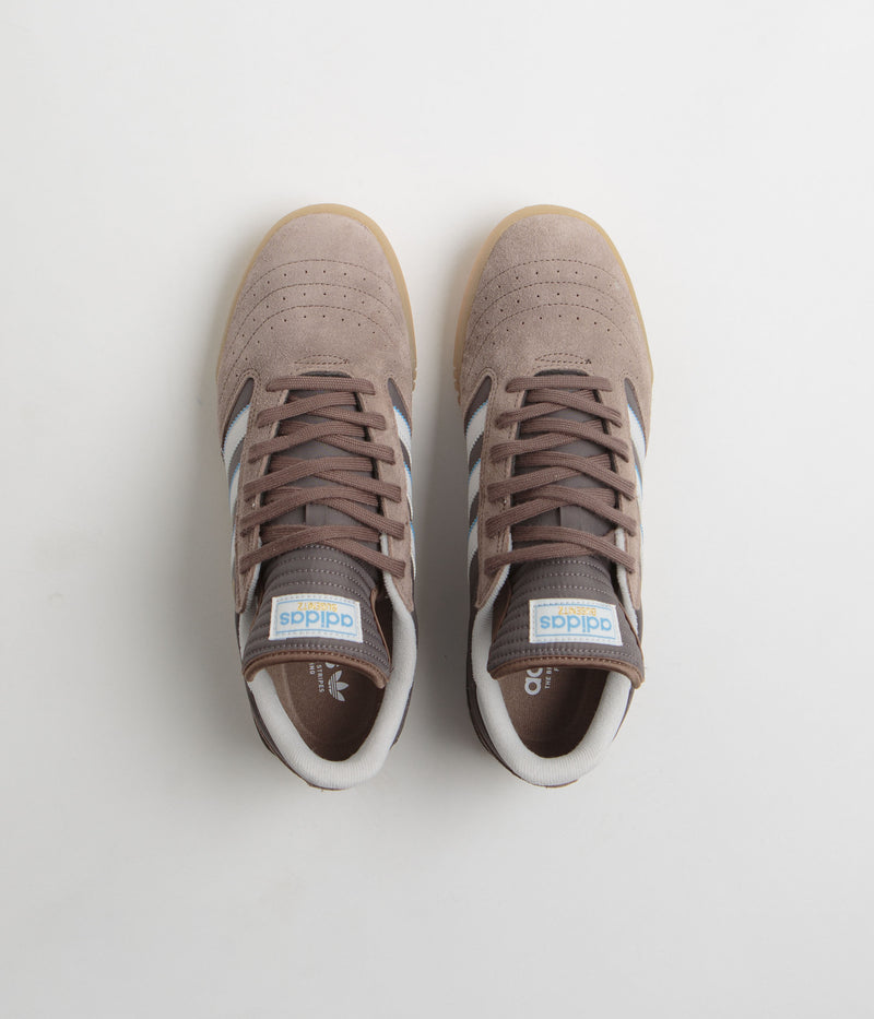 Adidas Busenitz Indoor Super Shoes in Earth Strata and Crystal White / Charcoal