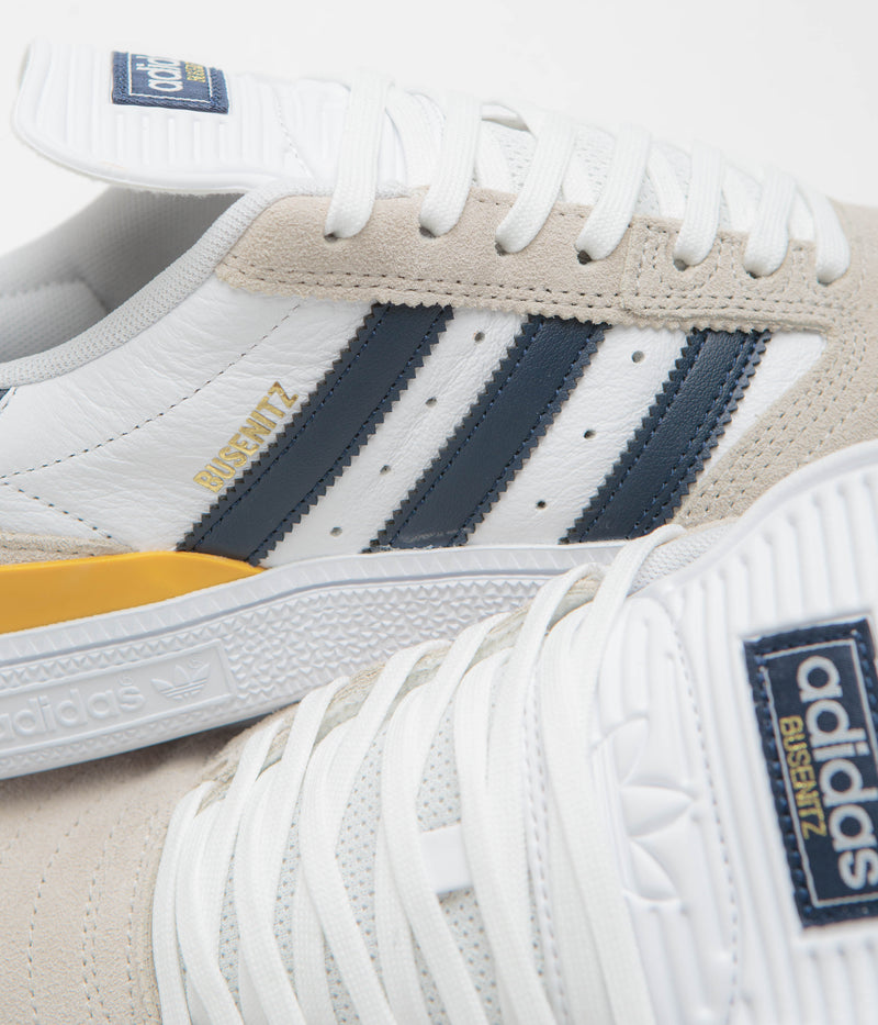Adidas Busenitz Shoes in Clear Brown and Collegiate Navy / FTWR White