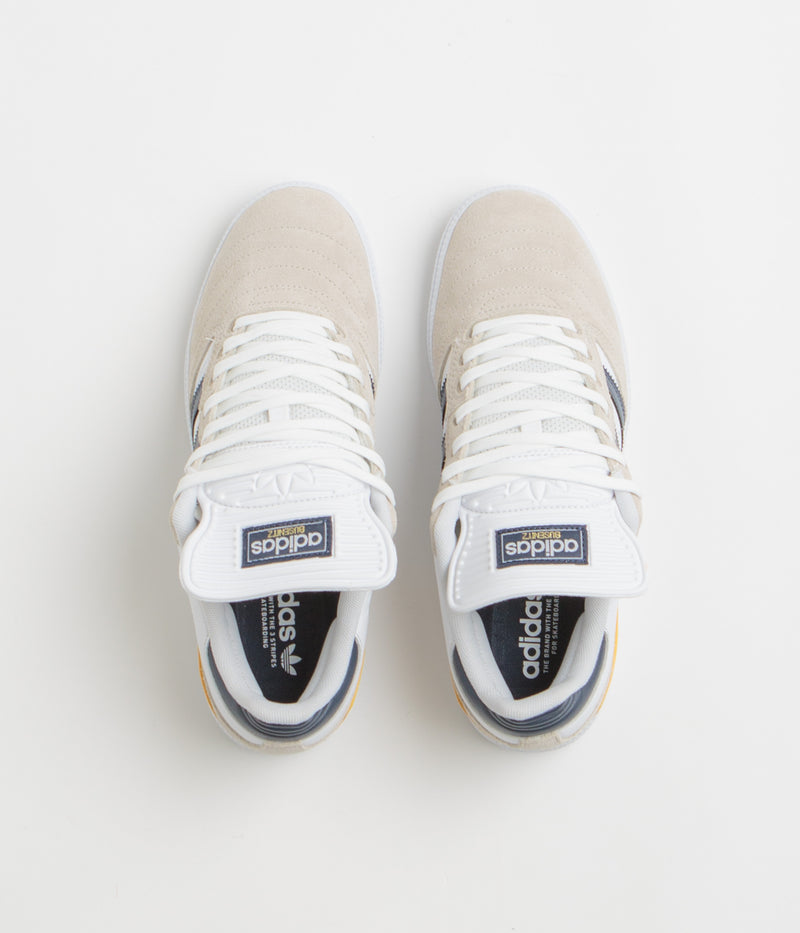 Adidas Busenitz Shoes in Clear Brown and Collegiate Navy / FTWR White