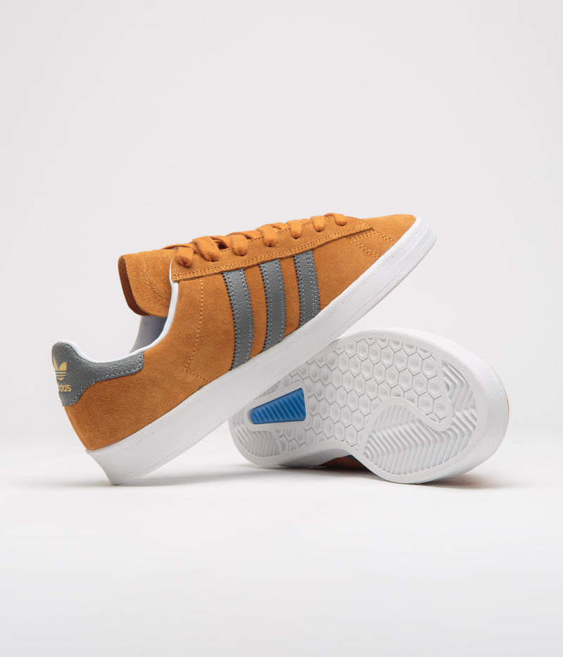 Adidas Campus ADV Shoes in Rustic Orange and Grey Four / FTWR White