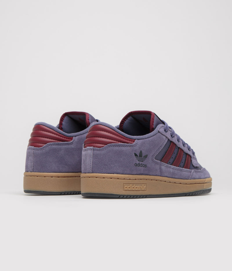Adidas Centennial 85 Low ADV Shoes in Preloved Violet and Shadow Red / Gum4