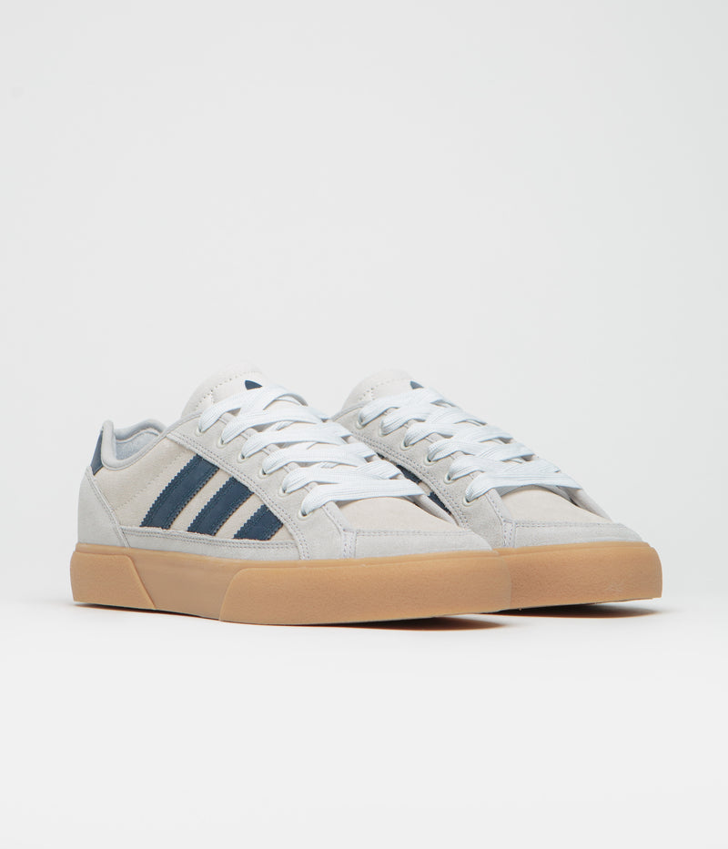 Adidas Court TNS Premiere Shoes in Grey Two and Collegiate Navy / Gum 3