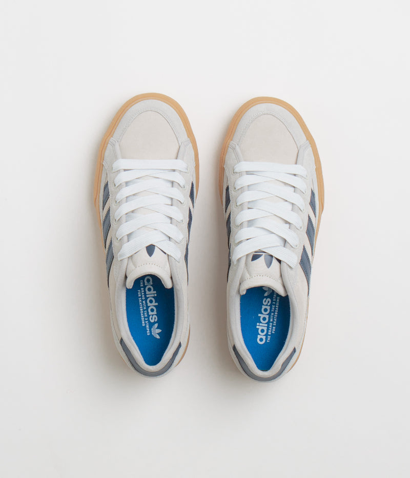Adidas Court TNS Premiere Shoes in Grey Two and Collegiate Navy / Gum 3