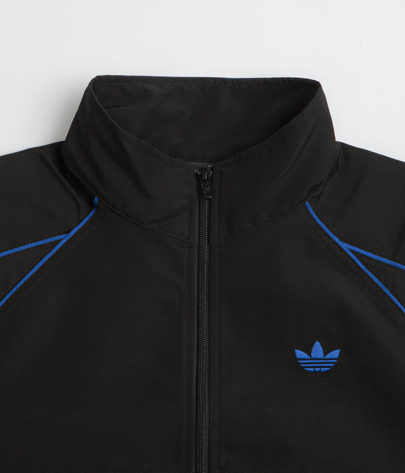 Adidas Gazelle Premiere Track Jacket in Black and White / Team Royal Blue