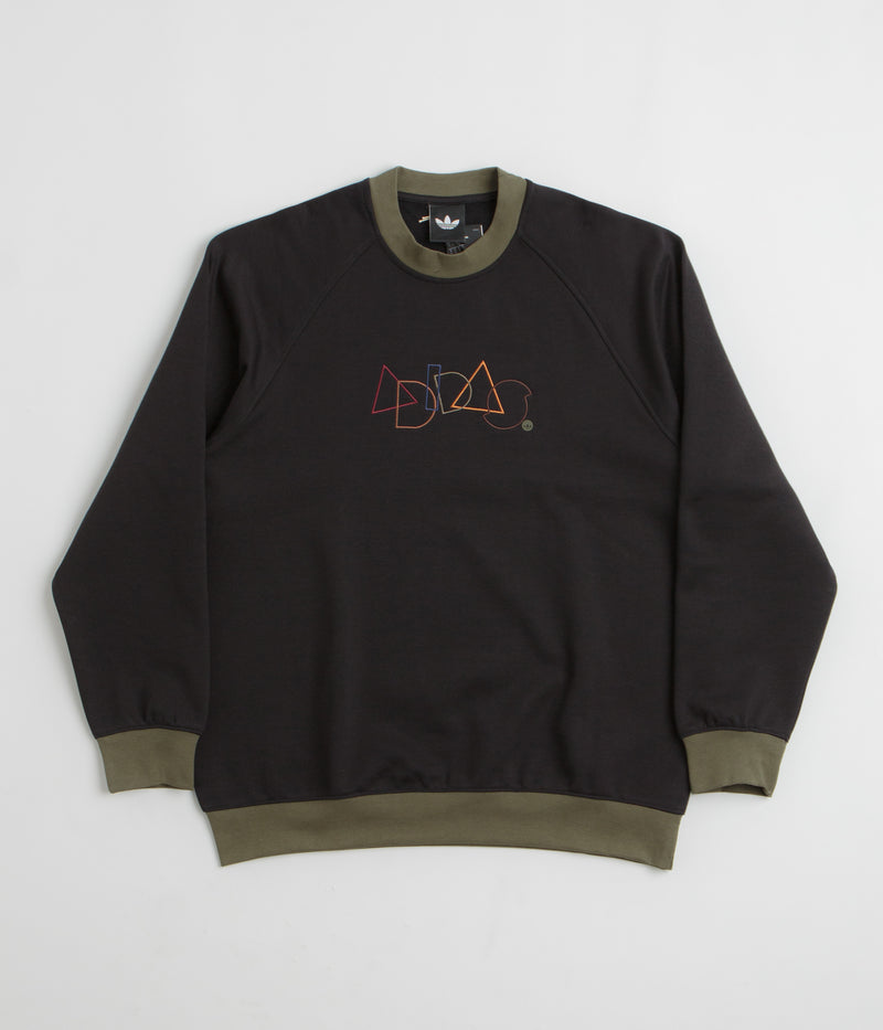 Adidas Geo Crewneck Sweatshirt in Black