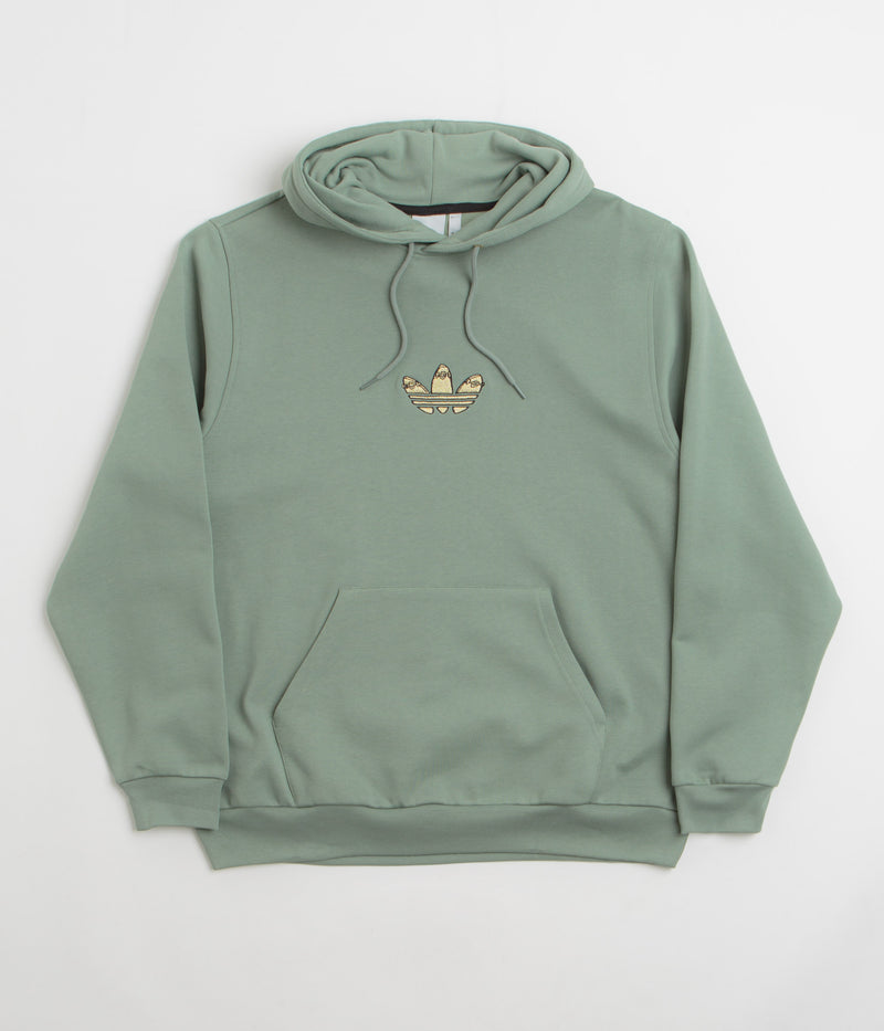 Adidas Henry Jones Deckfoil Hoodie in Silver Green