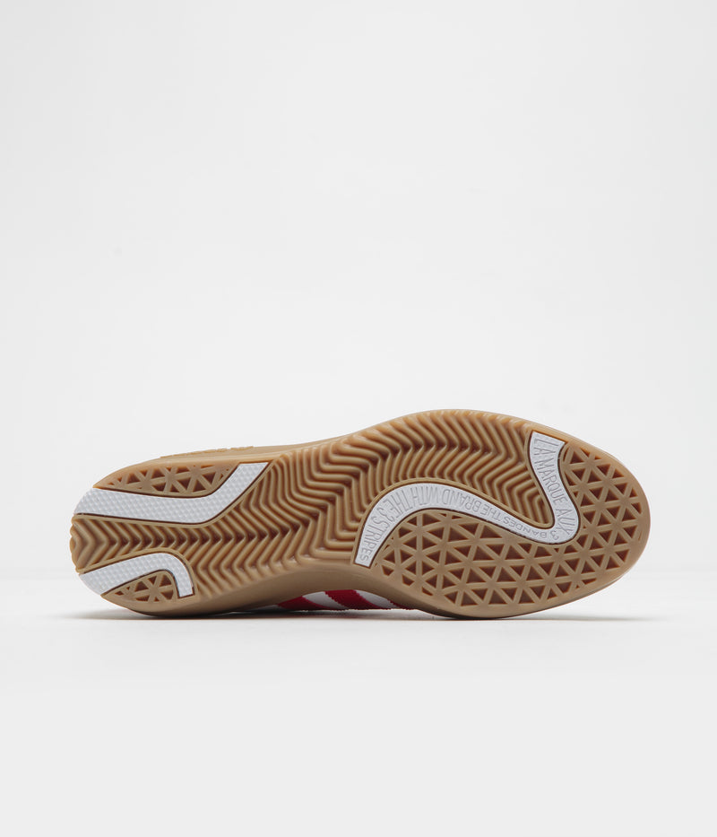 Adidas Puig Samba Shoes in FTWR White and Better Scarlet / Gum4