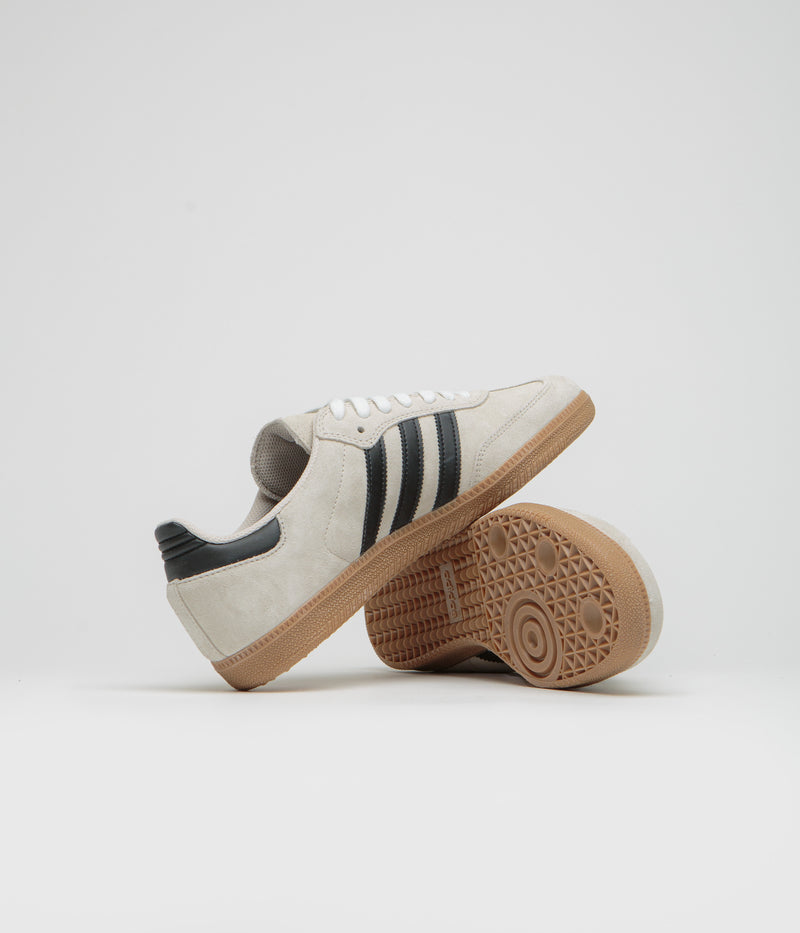 Adidas Samba ADV Shoes in Alumina and Core Black / Gum4