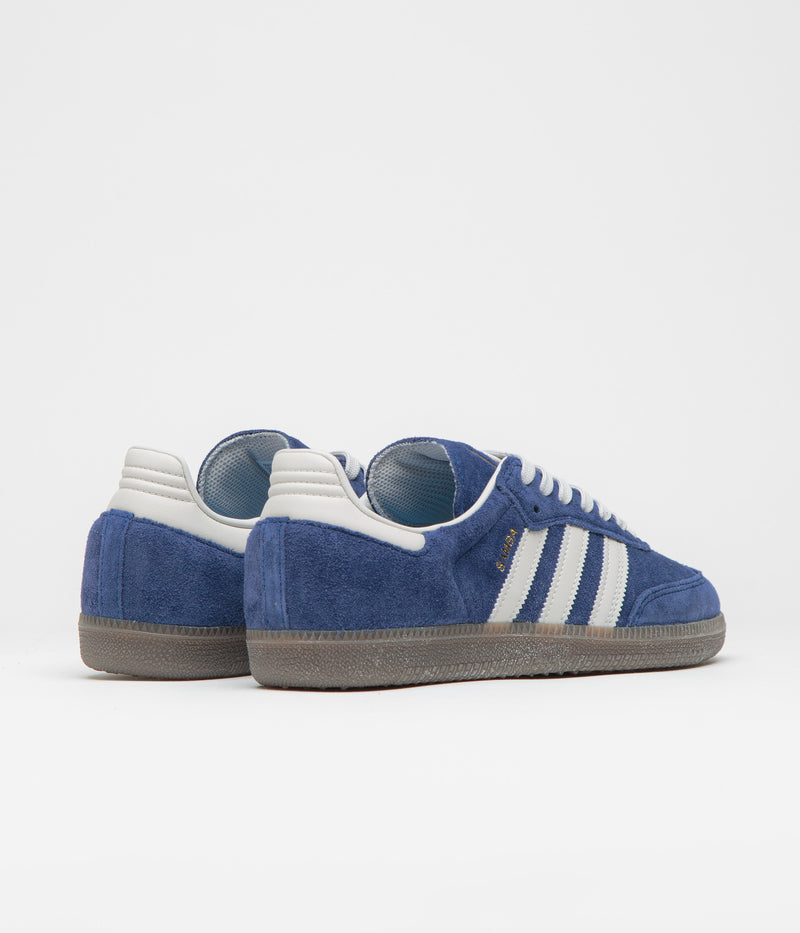 Adidas Samba ADV Shoes in Dark Blue and Grey One / Gum5
