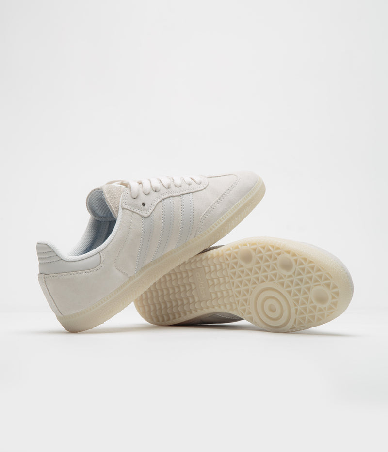 Adidas Samba Shoes in Chalk White and Grey One / Carbon