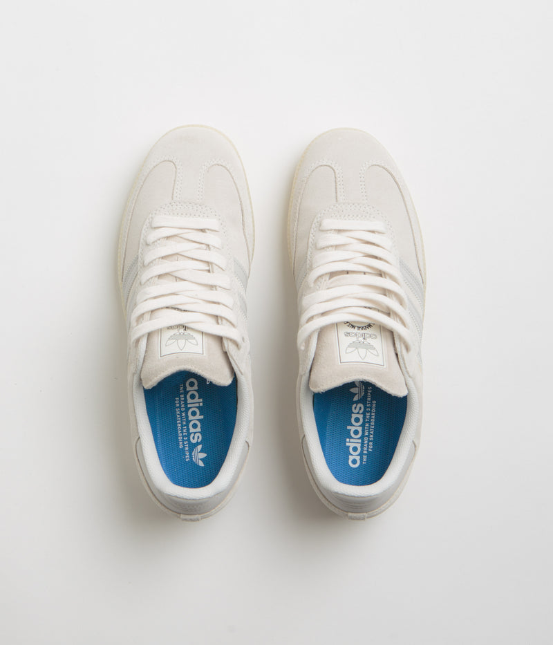 Adidas Samba Shoes in Chalk White and Grey One / Carbon