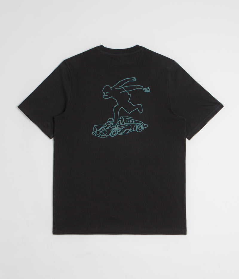 Adidas Shmoofoil Gonz Speedy T-Shirt in Black and Preloved Teal