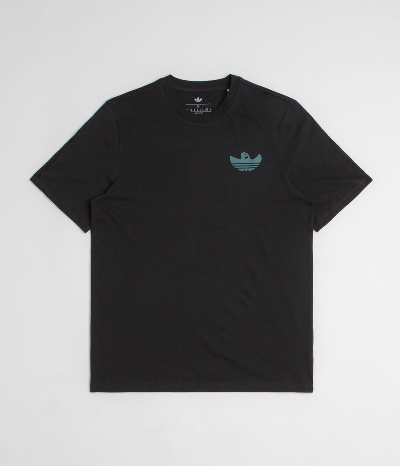 Adidas Shmoofoil Gonz Speedy T-Shirt in Black and Preloved Teal