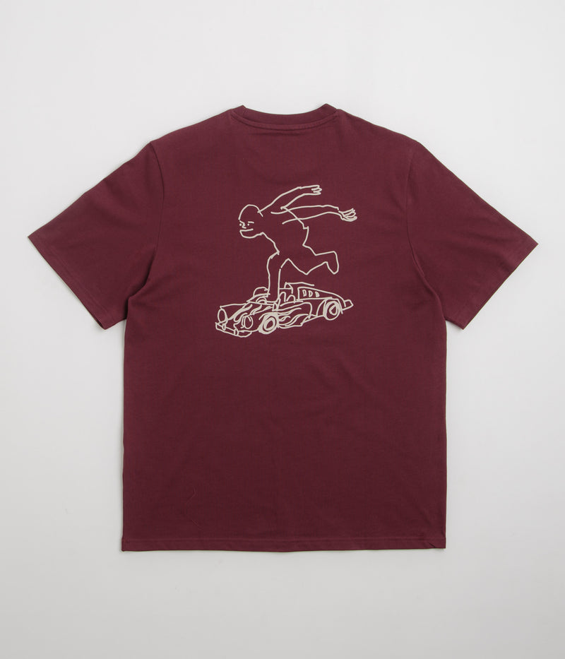 Adidas Shmoofoil Gonz Speedy T-Shirt in Shadow Red and Alumina