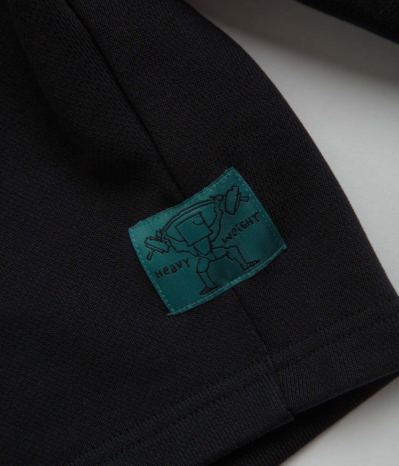 Adidas Shmoofoil Heavyweight Shorts in Black and Preloved Teal