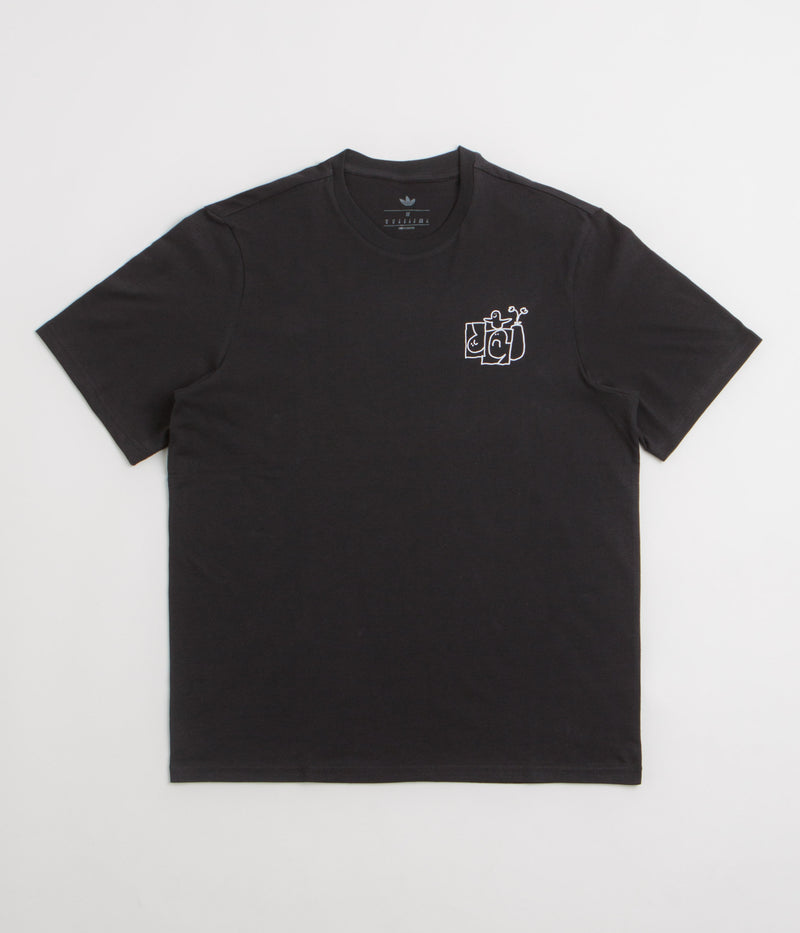 Adidas Shmoofoil Stairs T-Shirt in Black and White