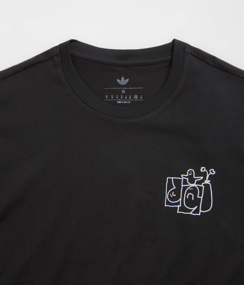 Adidas Shmoofoil Stairs T-Shirt in Black and White