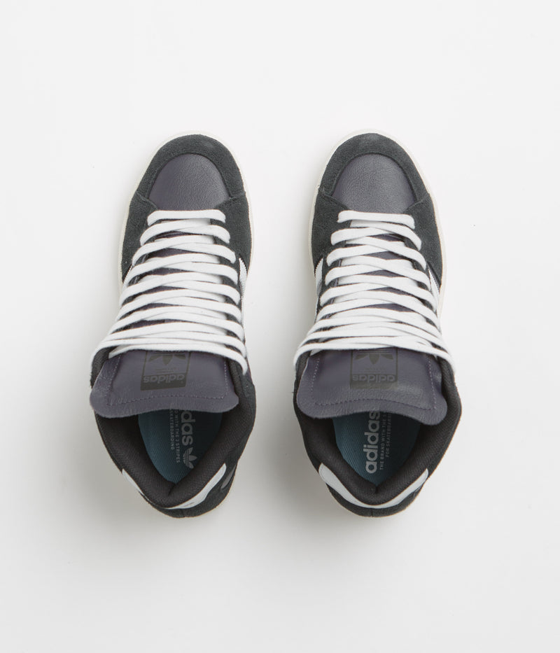 Adidas Superskate Shoes in Core Black and Crystal White / Off White